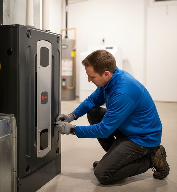 Installation of a new high-efficiency furnace in a Paris residence - LG Home Comfort