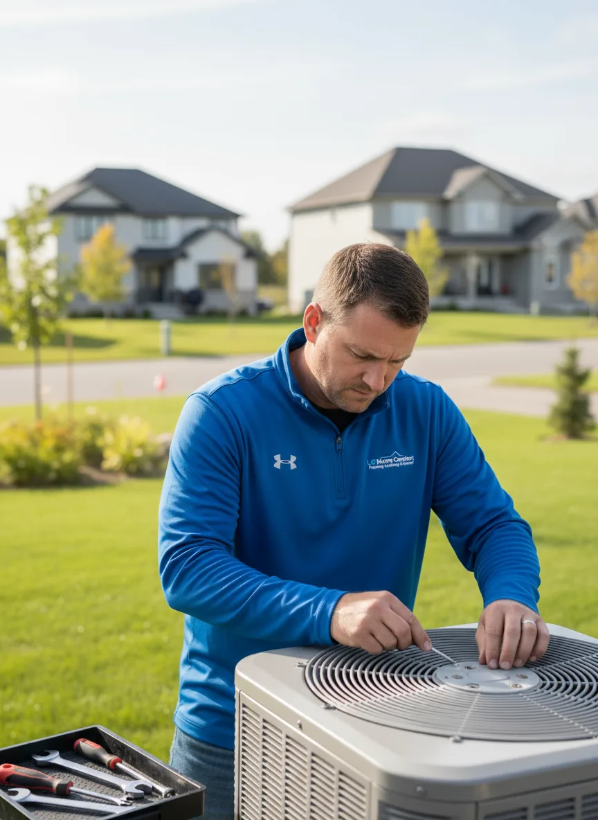 Professional air conditioner installation by LG Home Comfort in Windsor