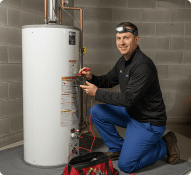 Newly-installed-tank-water-heater-in-a-Woodstock-home