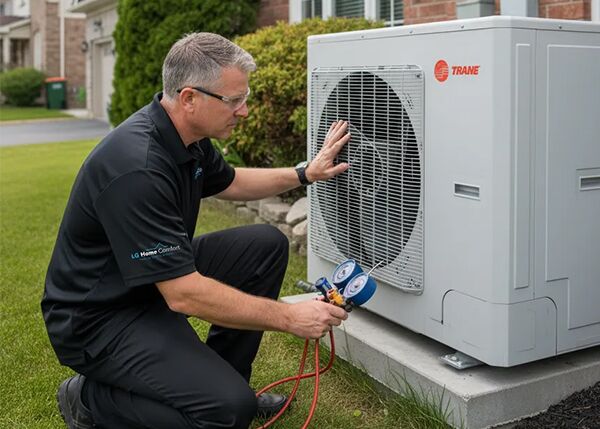 heat pump repaired by LG Home Comfort in Toronto