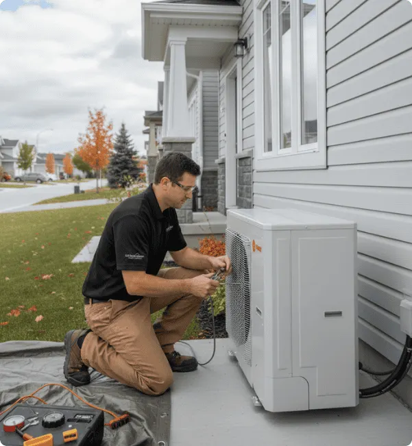 Professional water softener installation by LG Home Comfort in North York
