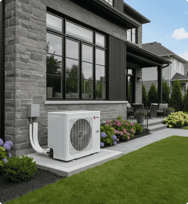 Professional heat pump installation by LG Home Comfort in Windsor